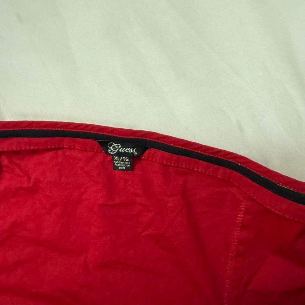 red corset top  Y2K red corset top Guess size xl - Picture 6 of 7
